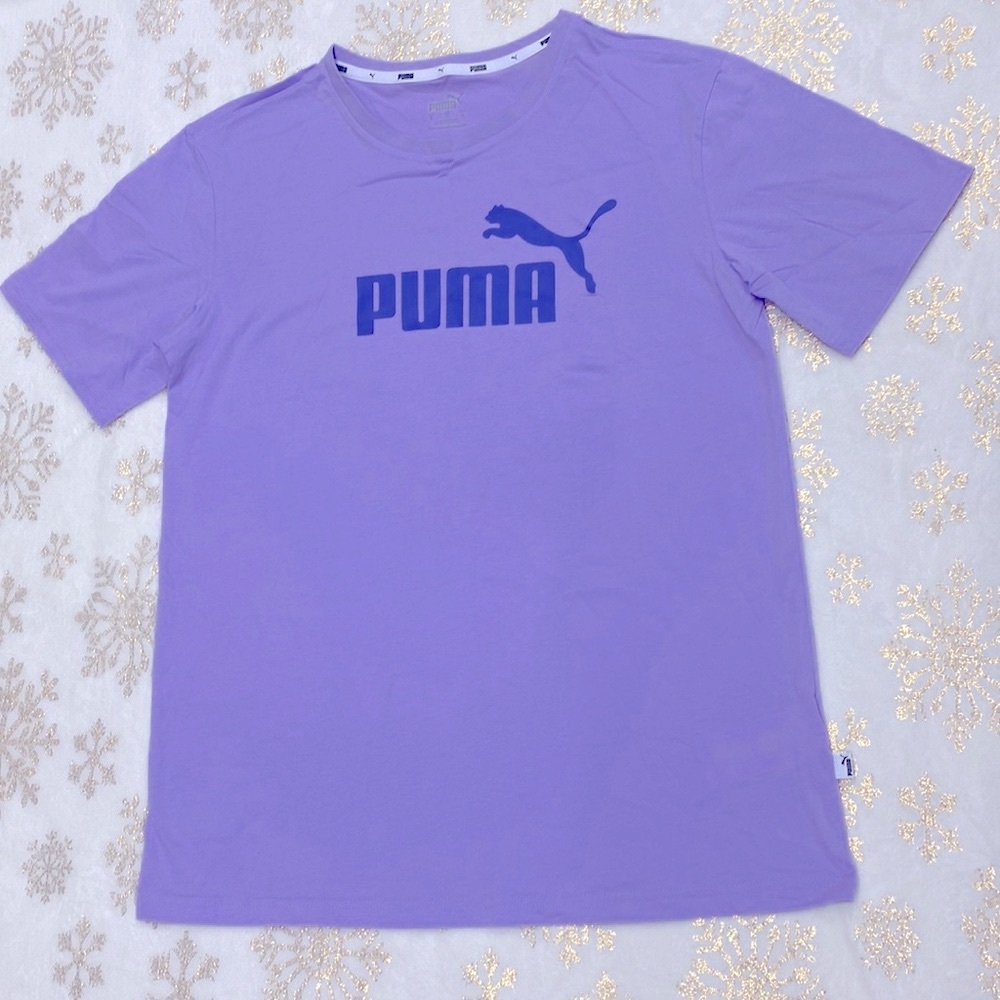 NWT Puma Ultra Boyfriend Light Lavender -Hazy Cotton Tee with Logo !!